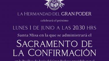Sacramento de la Confirmación en la Hermandad del Gran Poder