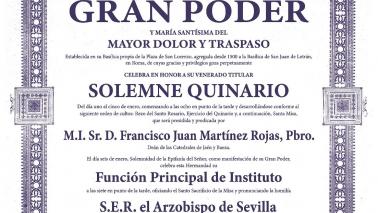 Solemne Quinario a Nuestro Padre Jesús del Gran Poder