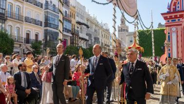 La Hermandad del Gran Poder participa en la procesión del Corpus Christi